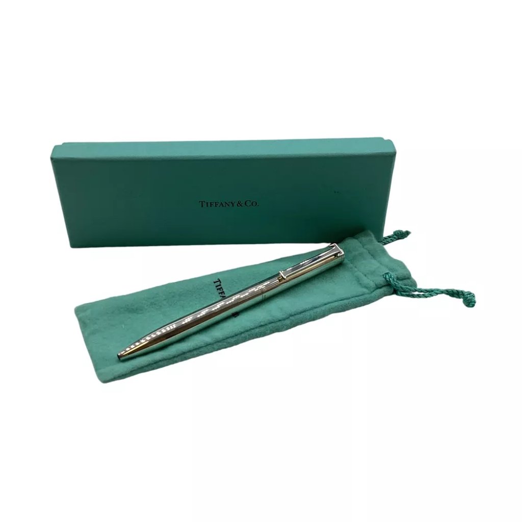 Authentic Tiffany  Co Ballpoint Pen Silver Sterling Silver